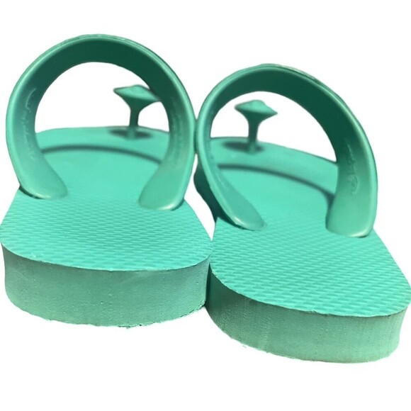 Gurus Indian Inspired Toe Post YOGA Sandals In Green Women Size 5 - Picture 6 of 9